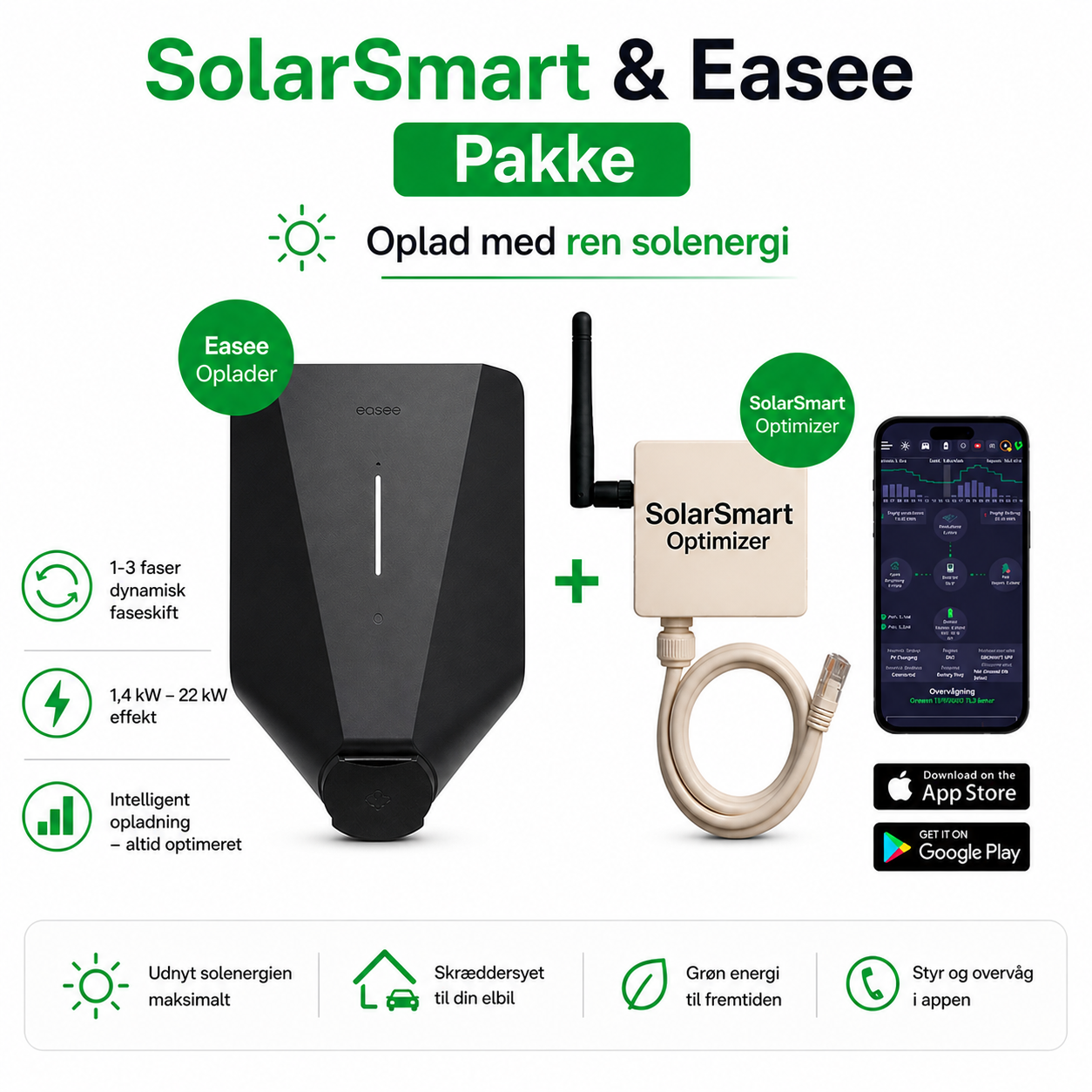 SolarSmart & Easee Charge UP Pakke