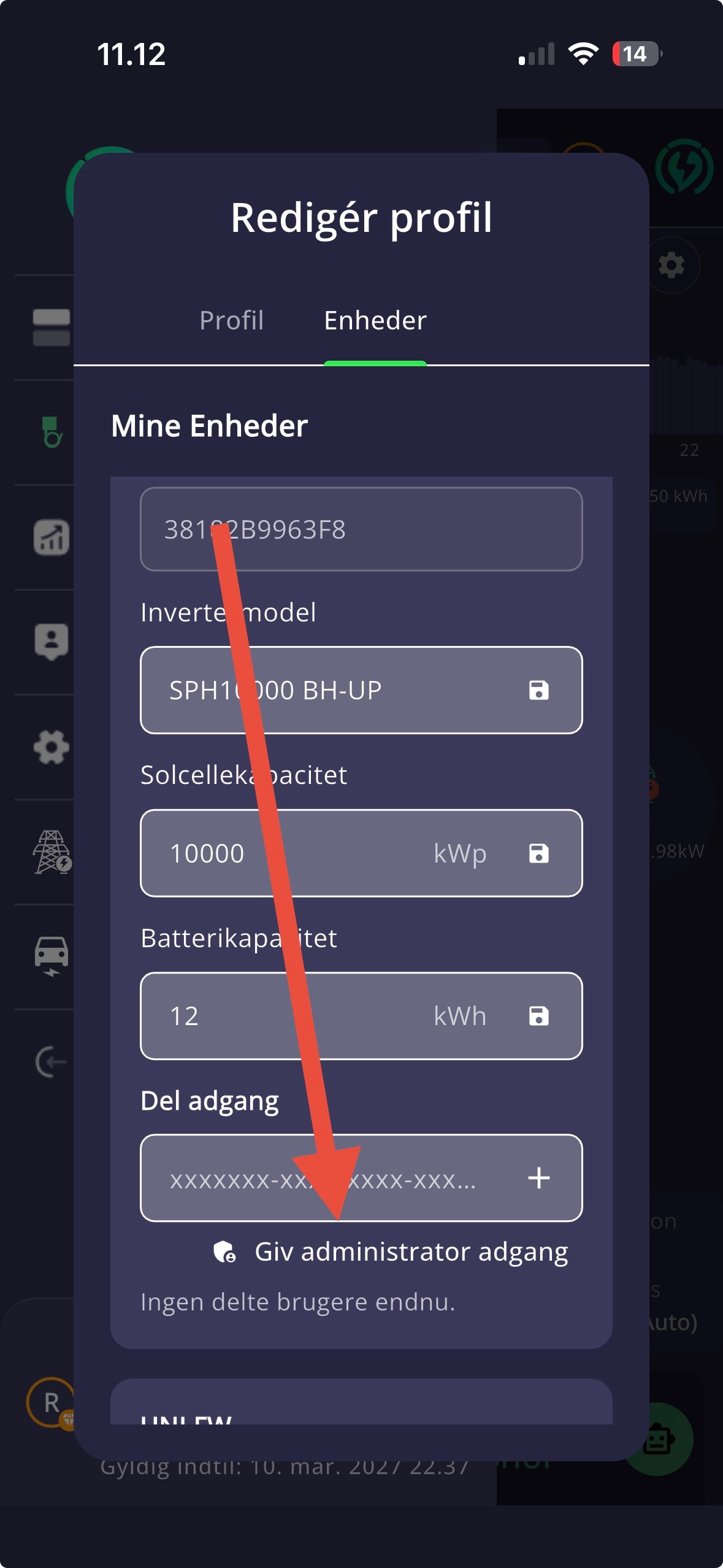 Del adgang til SolarSmart enhed